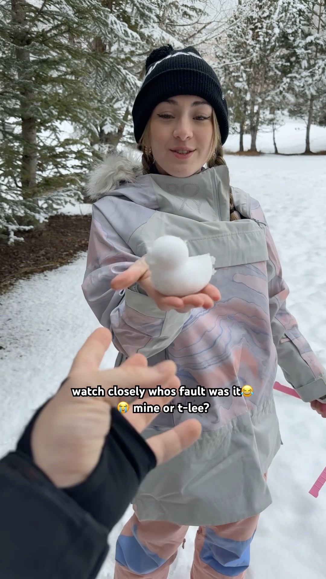 Is it bad I laughed afterwards ? #snow #ice @tleemclaughlin